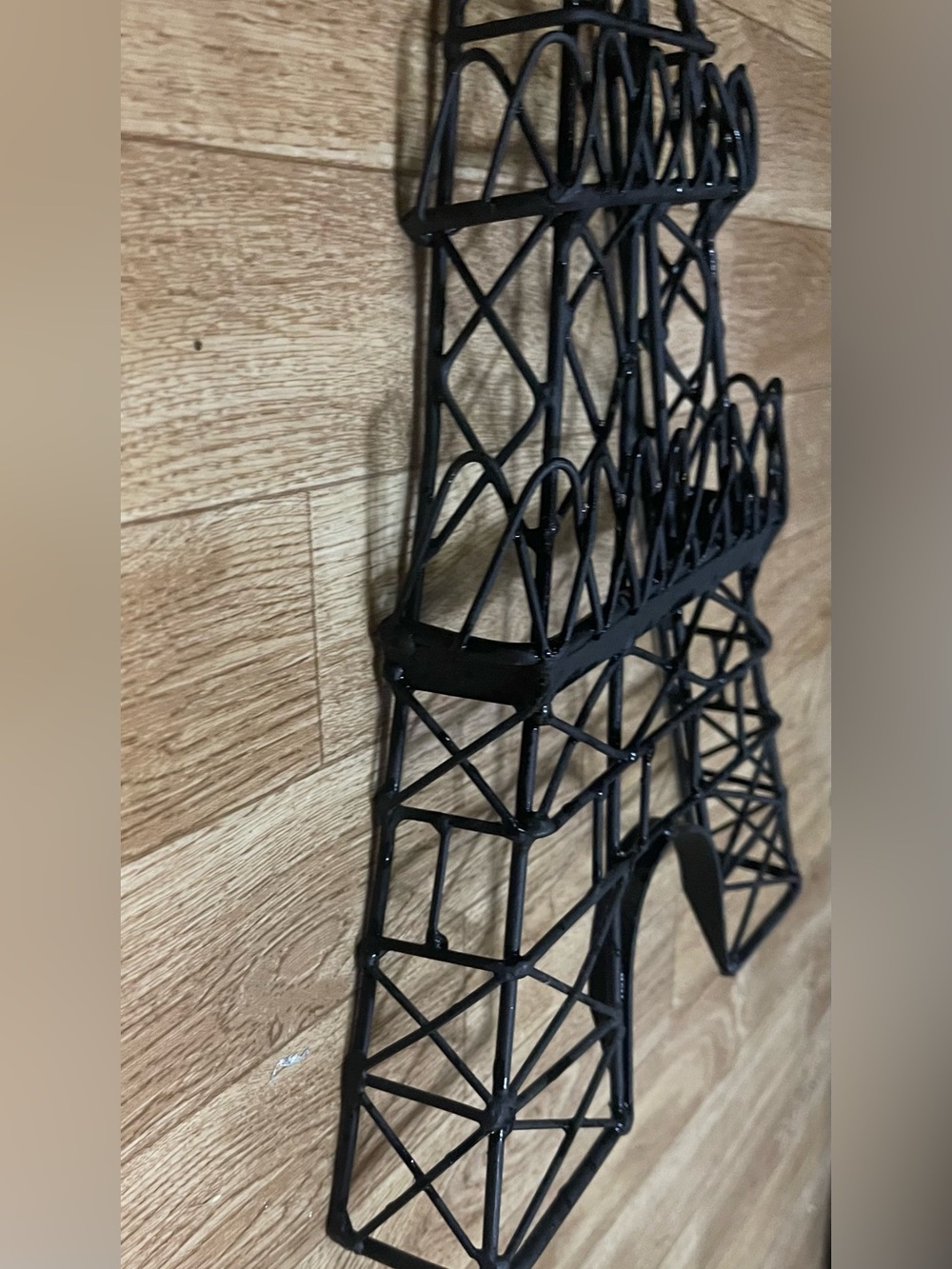 Metal Eiffel Tower Paris France Sculpture Art-Black - Picture 5 of 5
